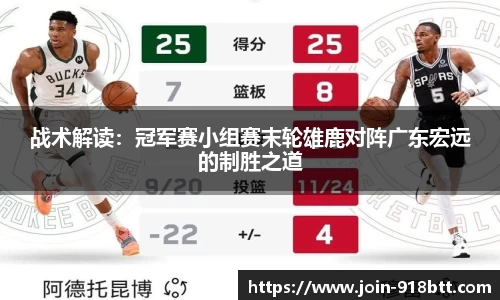 战术解读：冠军赛小组赛末轮雄鹿对阵广东宏远的制胜之道